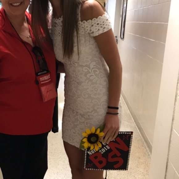 White lace bodycon dress - Picture 3 of 3